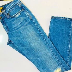 Abercrombie & Fitch “Erin” Distressed Bootcut Denim Jeans 4R